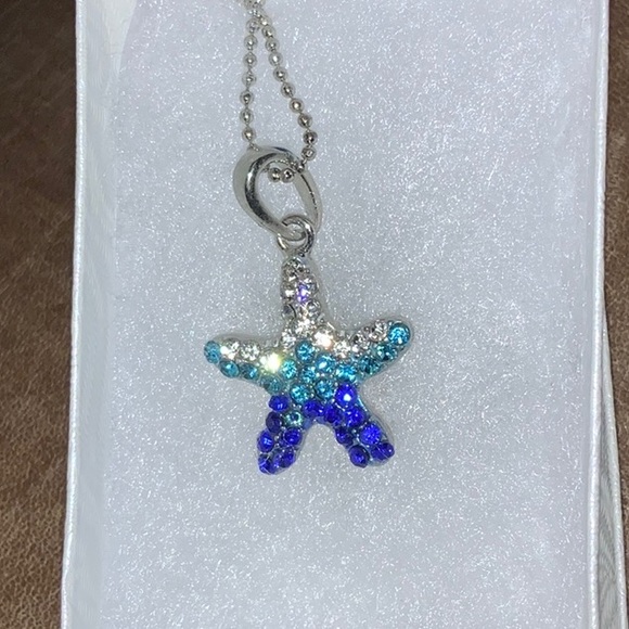 Adult Jewels Starfish Silver-Tone Metal & Shiny Stones - Picture 2 of 14